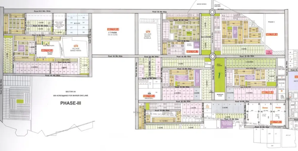 M3M Industrial Plots Site Plan